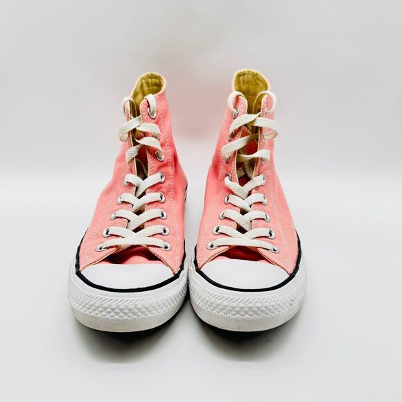 Converse High Tops Womens 9 Pink Chuck Taylor Shoes Sneakers All Star Trainer - Picture 8 of 11